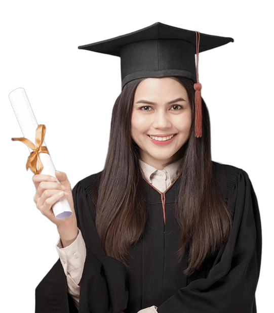 Nepali student holding scholarship diploma
